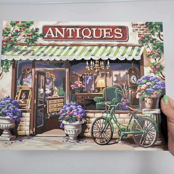 Antiques Shop Advanced Paint By Numbers 14 by 11 Finished Acrylic Painting Retro - Picture 12 of 17